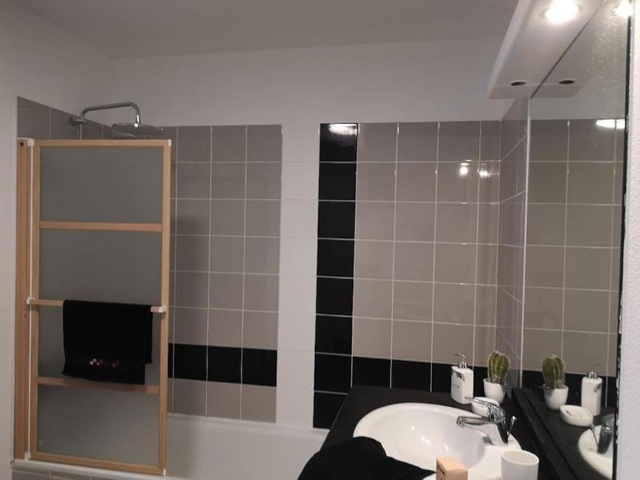T2 Avec Jardin Proche Aeroport, Airbus, Meet Apartment Daux Luaran gambar